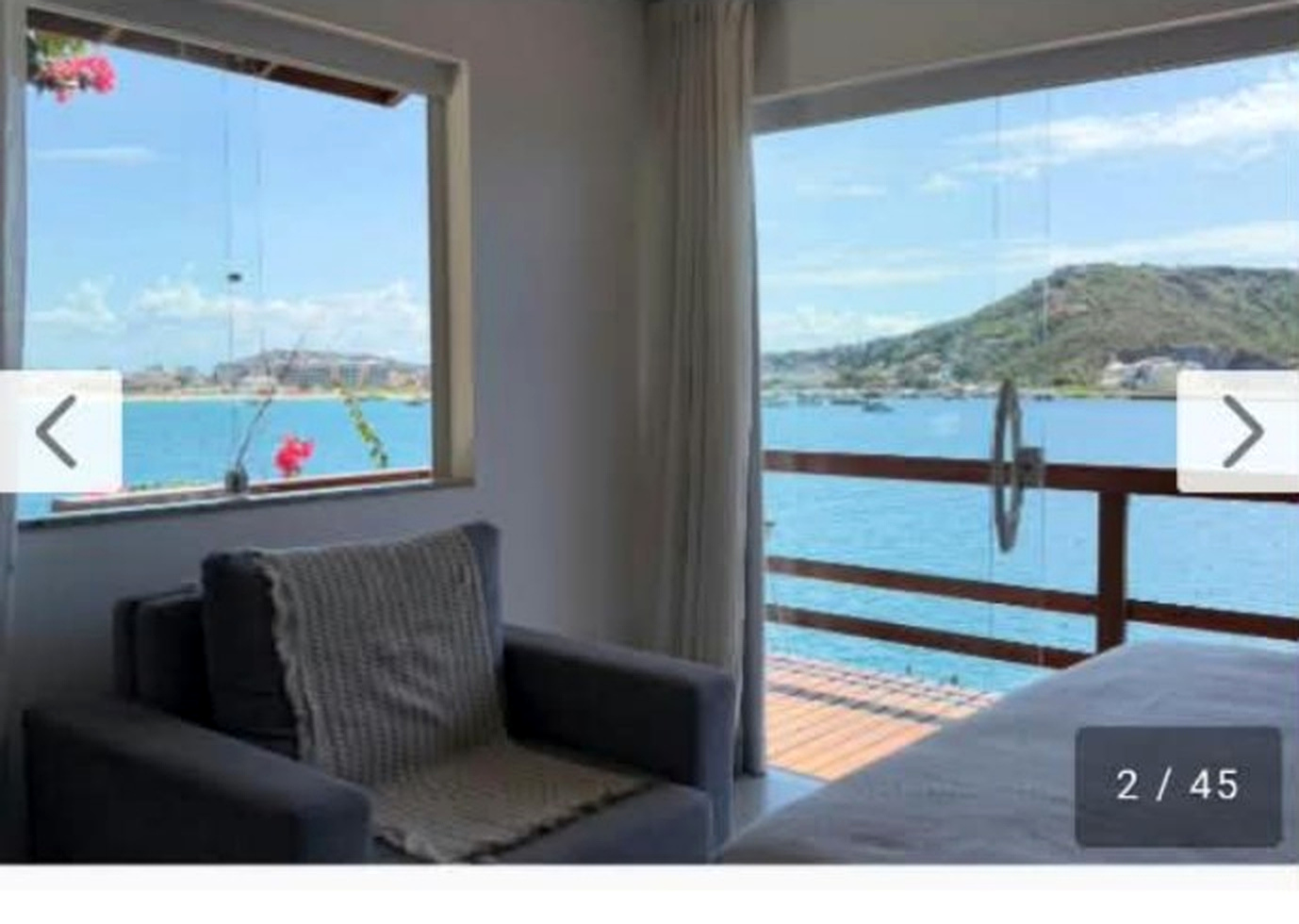 Vista para o mar da Villa Orion